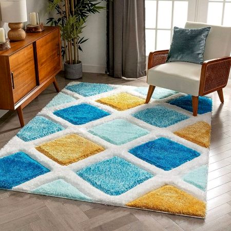 Textured Handwoven Living Rug